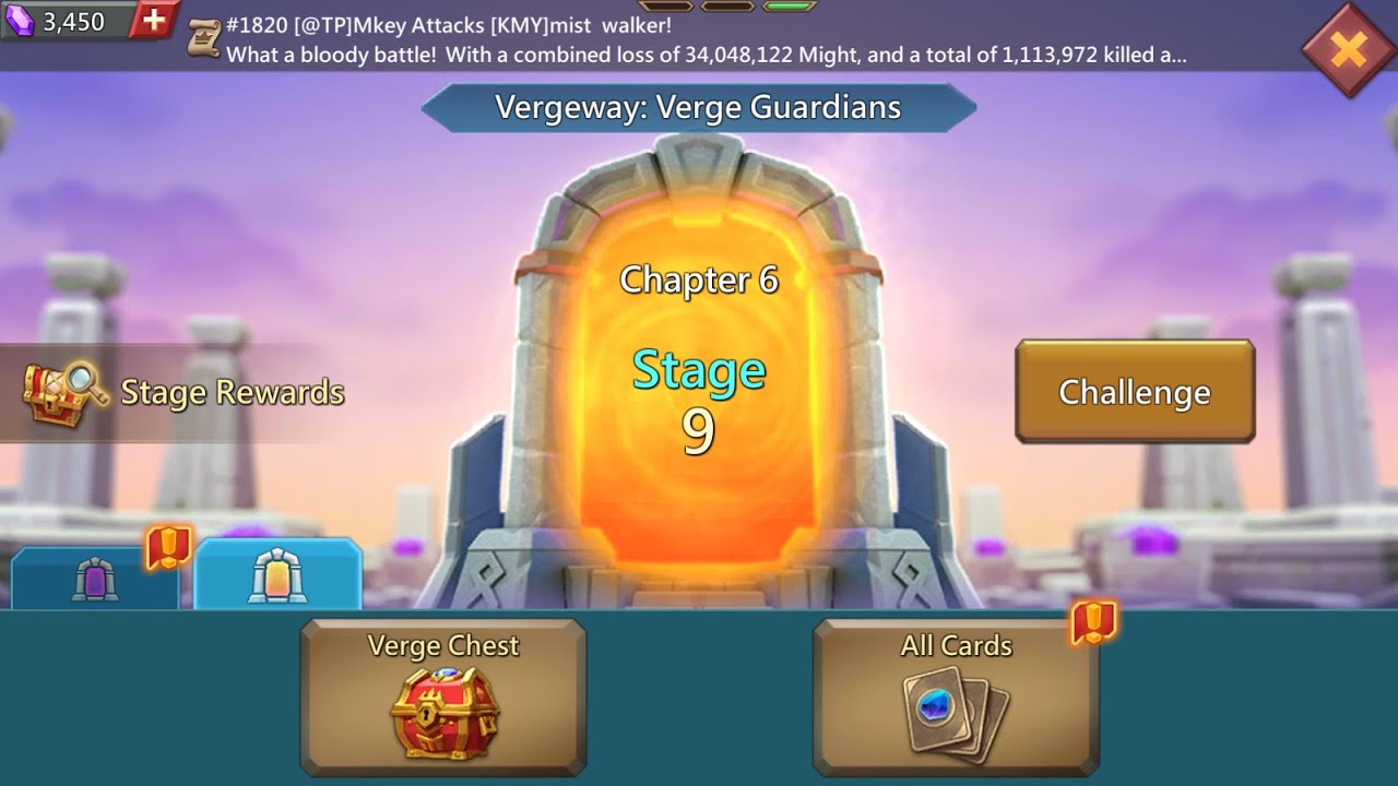 Lords Mobile Vergeway Chapter 6 stage 9