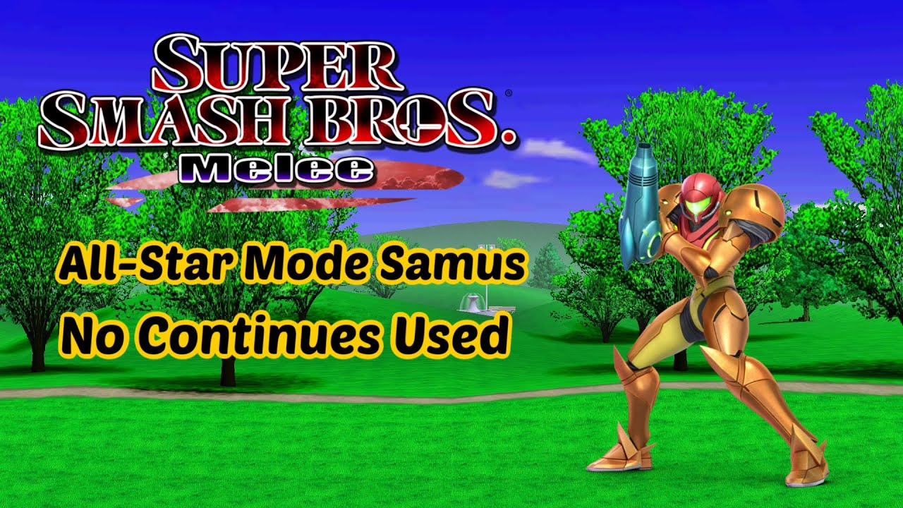 Super Smash Bros. Melee All-Star Mode on Normal with Samus (No Continues Clear)