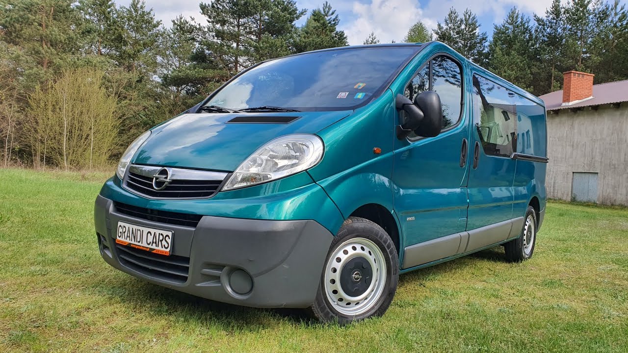Opel Vivaro LIFT 2007 2.0 CTDi 115KM L2H1 LONG Brygadówka Dubel Kabina Prezentacja Samochodu