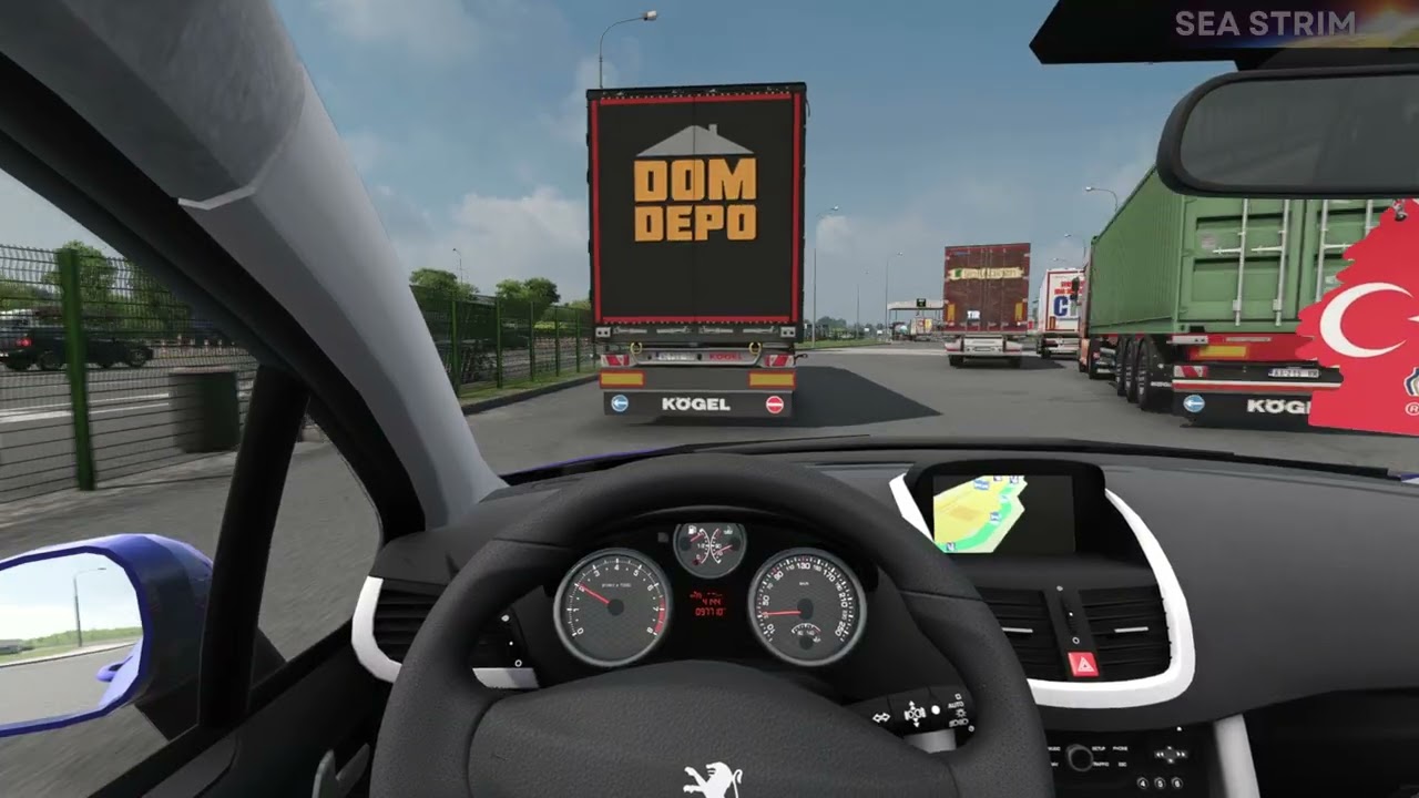 Peugeot 207 RC | POV | Realistic driving | 4k  graphics ETS 2 (1.56)