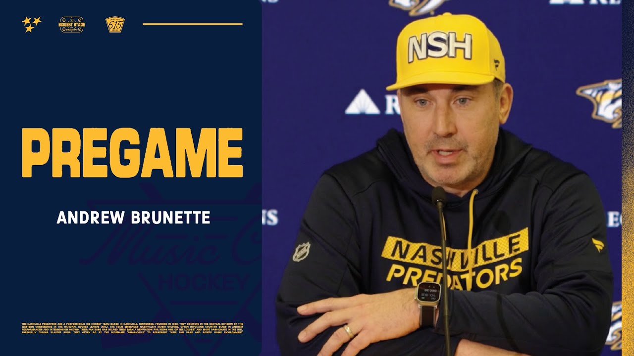 Andrew Brunette Pregame: Dec. 20, 2025