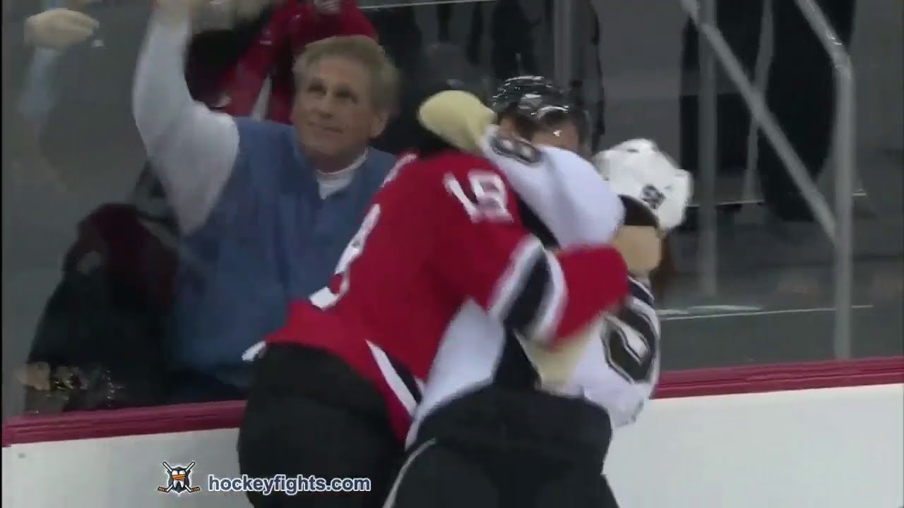 compilation of every Kris Letang NHL fight