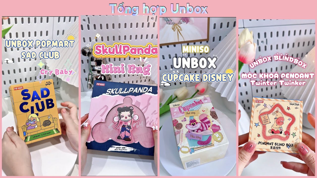 (UNBOX TỔNG HỢP) Các loại Blindbox MiGo,Tyke3,Lovelymini, túi mù BabyThree,POPMart, mấy đồ linh tinh