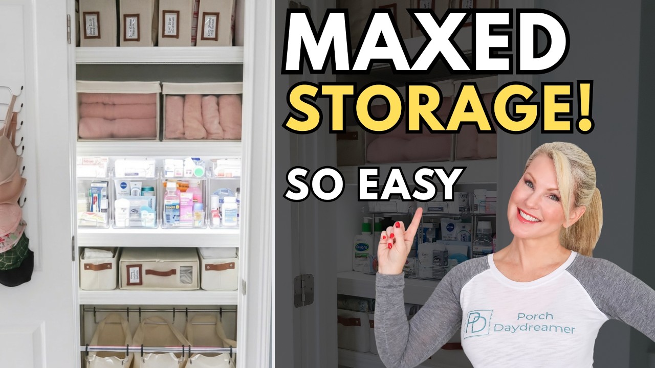 Organize Your Linen Closet in ONE Weekend (step by step guide)
