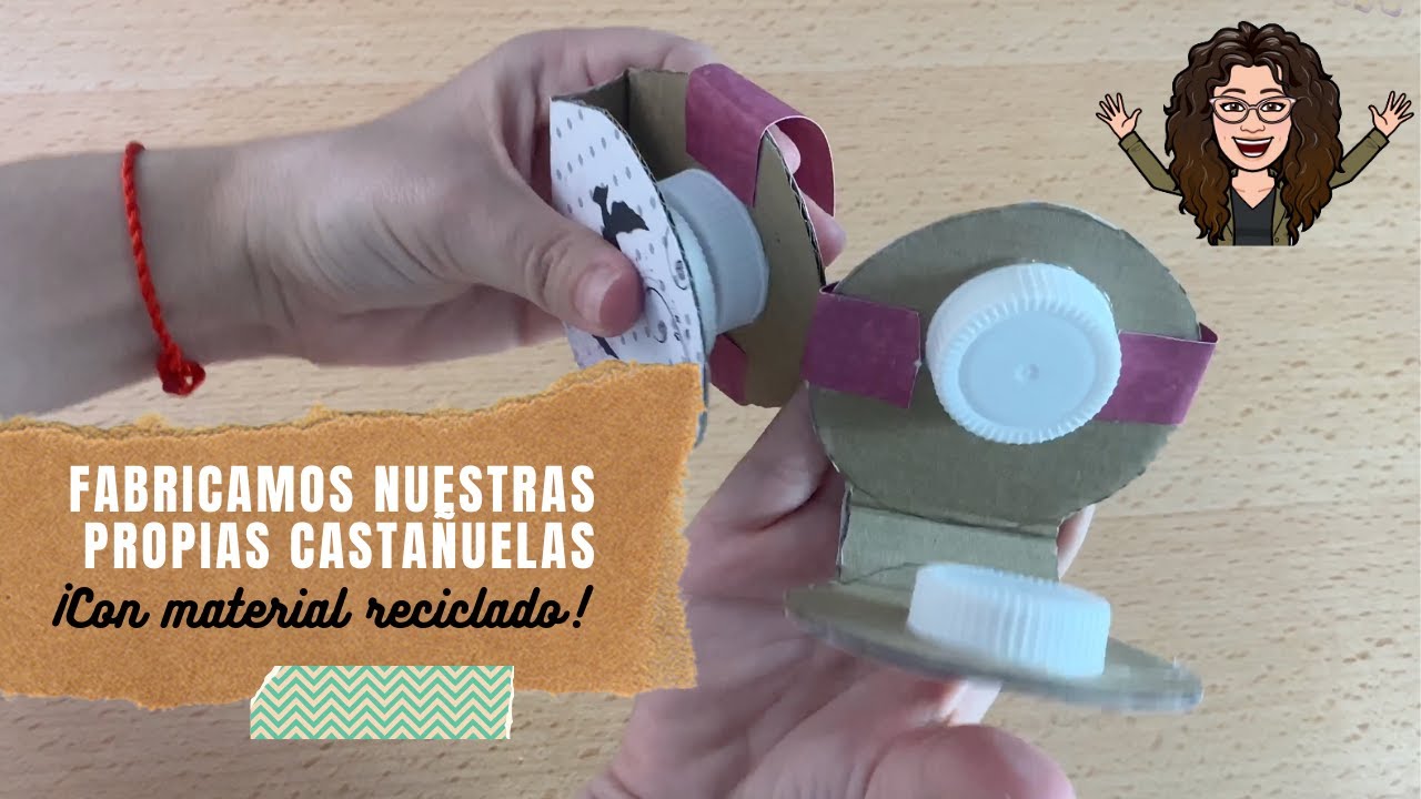 💃🏻 🎼Instrumentos musicales caseros. Crea tus propias castañuelas.🪕🎨