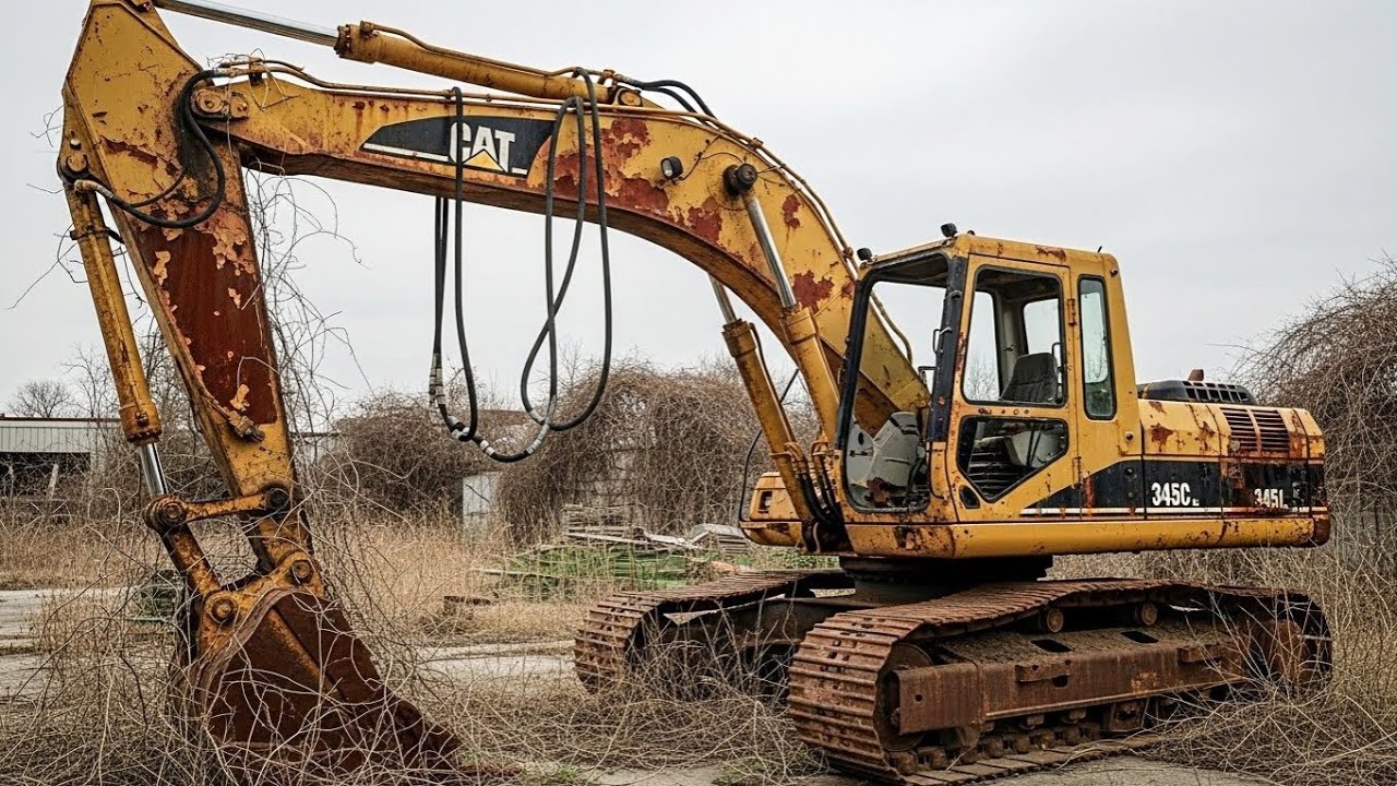 ASMR Excavator Restoration! Full Restoration Caterpillar 345C L from Abandoned State