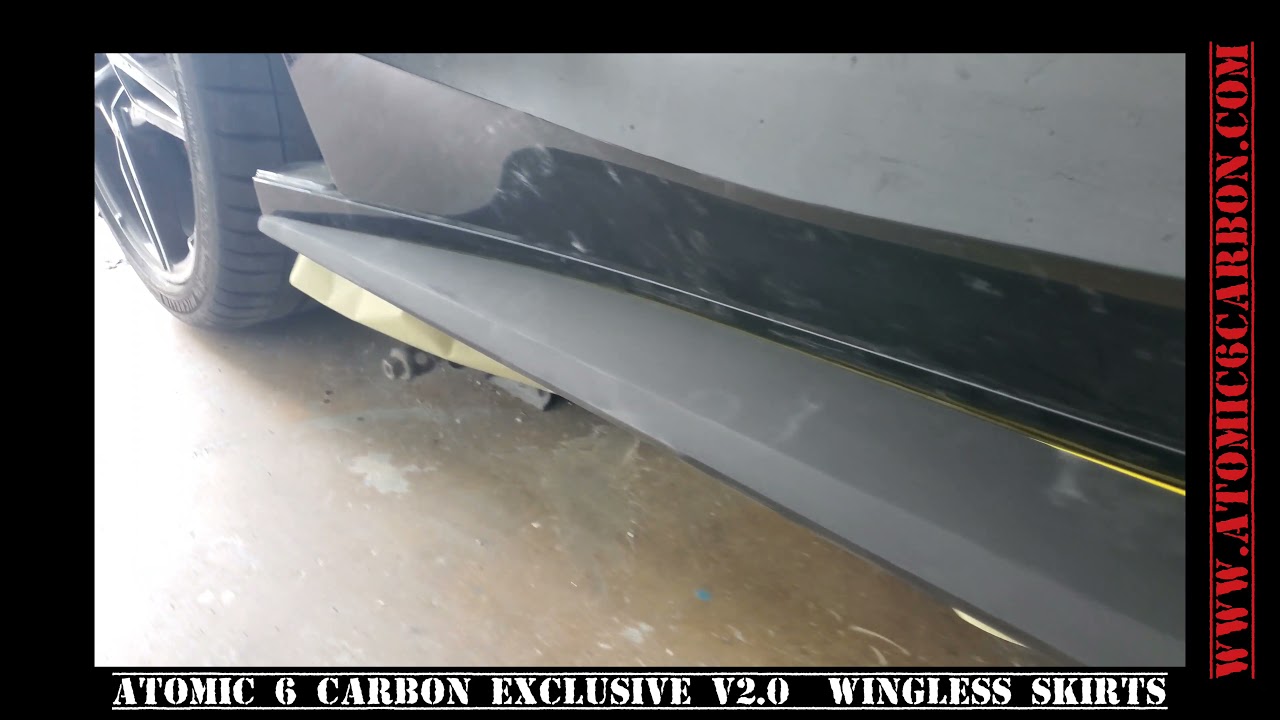 Atomic 6 Carbon EXCLUSIVE Wingless C8 Side Skirts V2.0