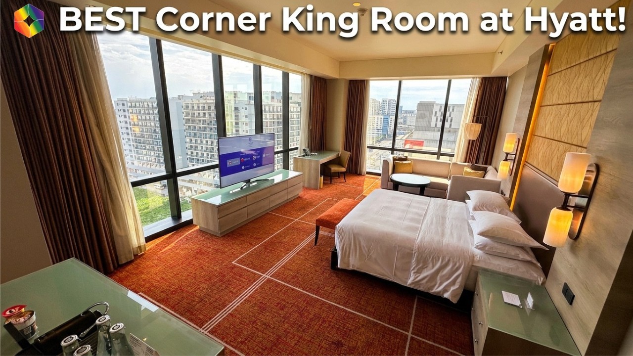 The BEST Corner King Room at Hyatt Regency Manila, City of Dreams | Full Tour + Lounge
