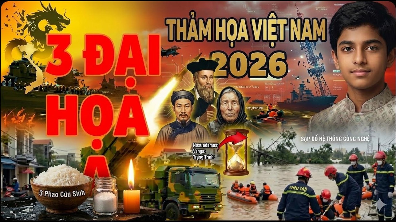 TIÊN TRI 2026 RÚNG ĐỘNG: 3 Đại Họa Ập Đến Việt Nam