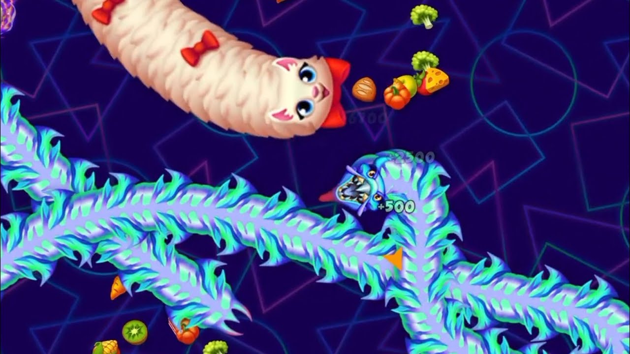 WORMSZONE.IO | Giant Slither SnakeTop 01 | Epic Worms Zone Biggest Snake Gameplay! | zone.2.00Likes