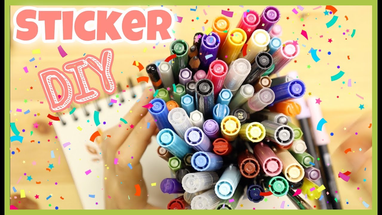 EVDEKİ MALZEMELERLE KENDİ STICKERINI YAP! ÇOK KOLAY YÖNTEMLER