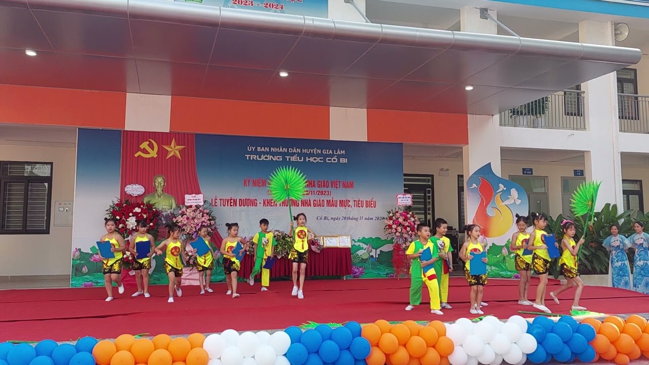văn nghệ chào mừng 20/11/2023 _ Trường Tiểu học Cổ Bi