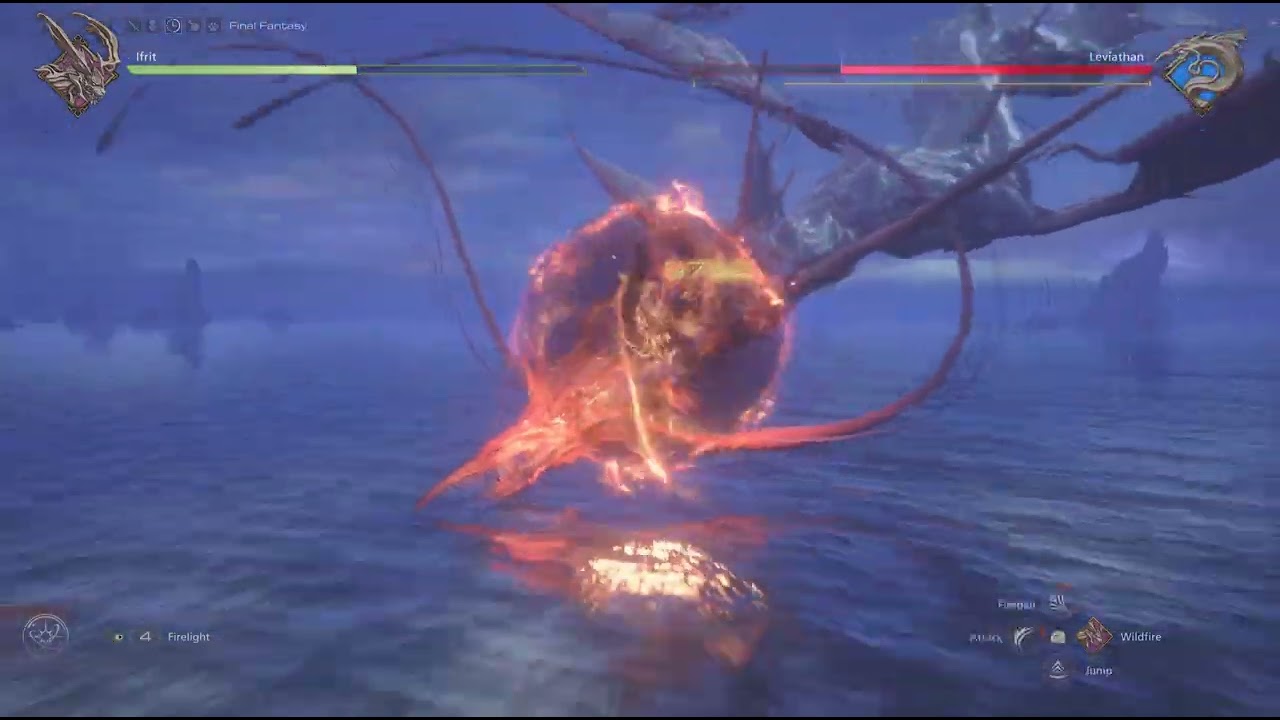 FINAL FANTASY XVI Ifrit vs Leviathan (Final Fantasy mode )