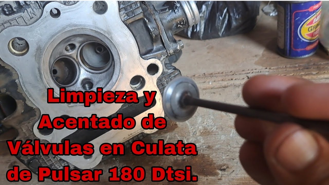 ✅️Como limpiar y Acentar Válvulas en Culata de Pulsar 180 Correctamente. 2023