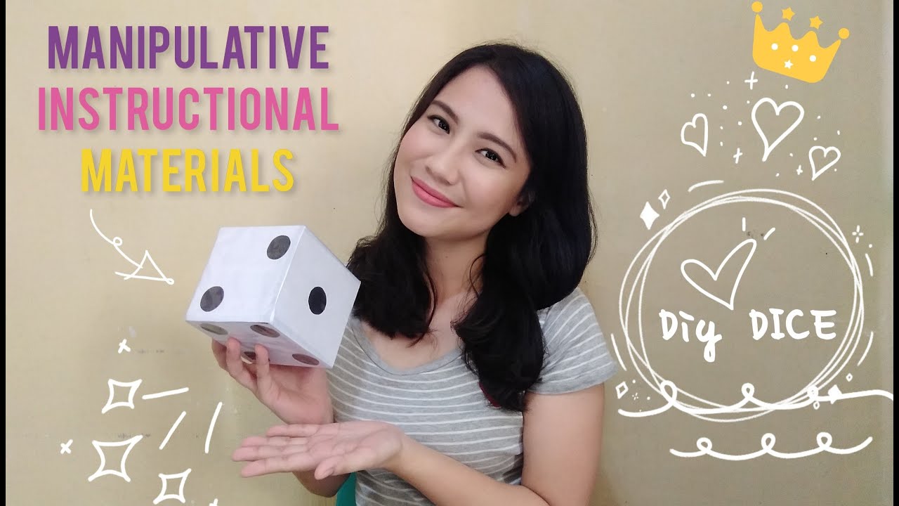 DIY How to make DICE | Manipulative Instructional Materials