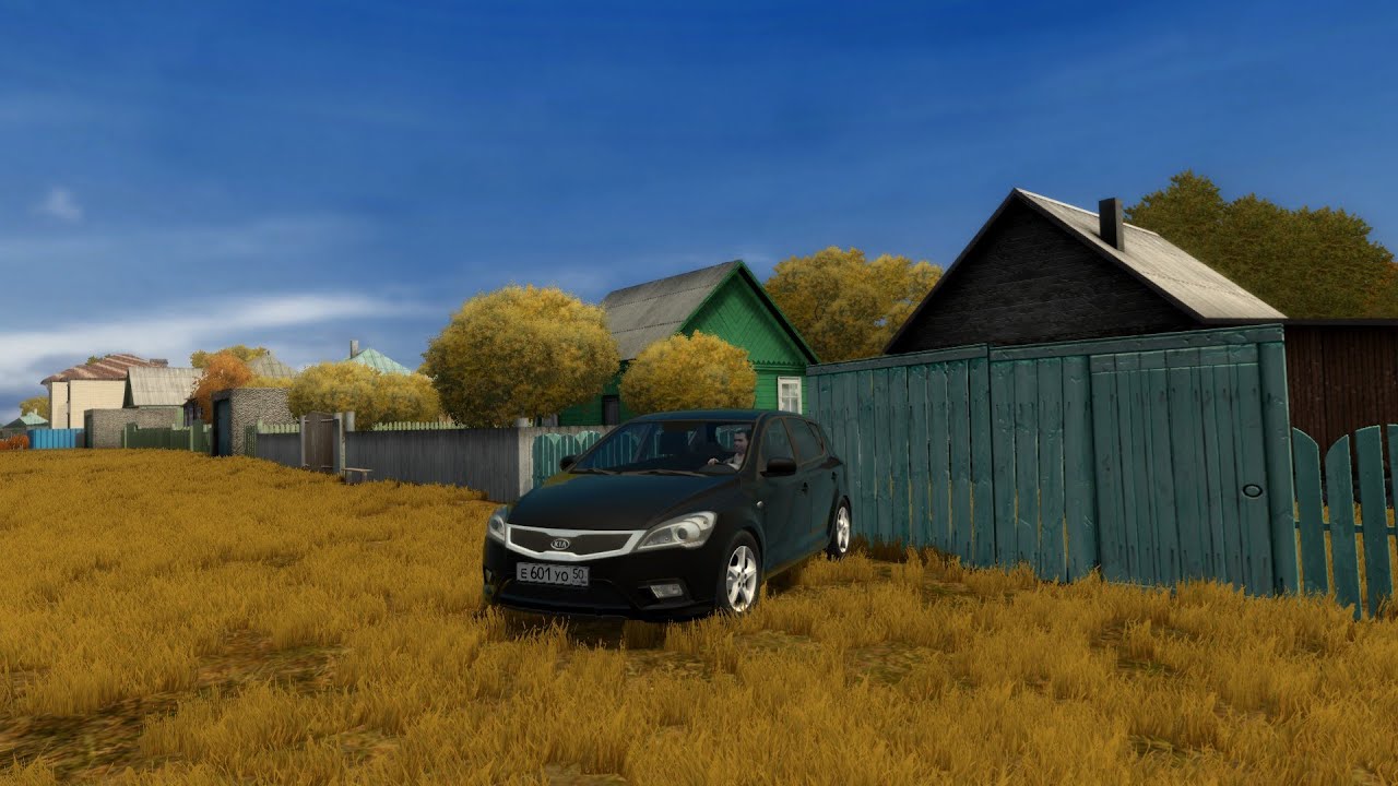 Поездка с дачи домой на Kia Ceed! (City Car Driving 1.5.9)