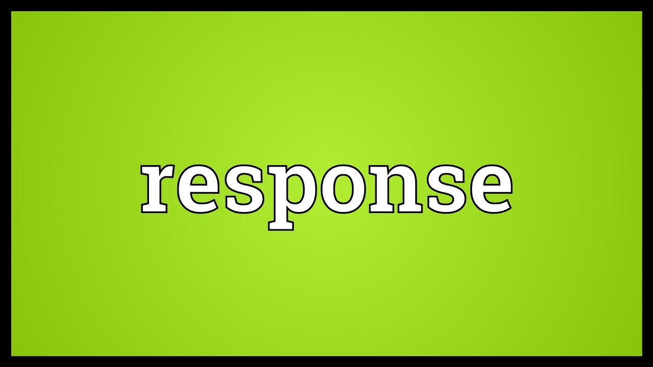 Response Meaning