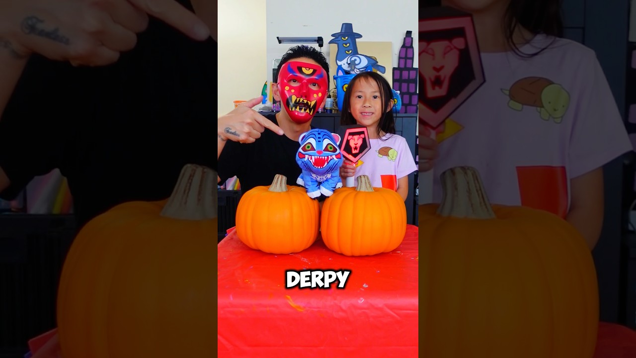 DIY&nbsp;KPop Demon Hunters&nbsp;Derpy Pumpkin Art Challenge! #shorts #artchallenges