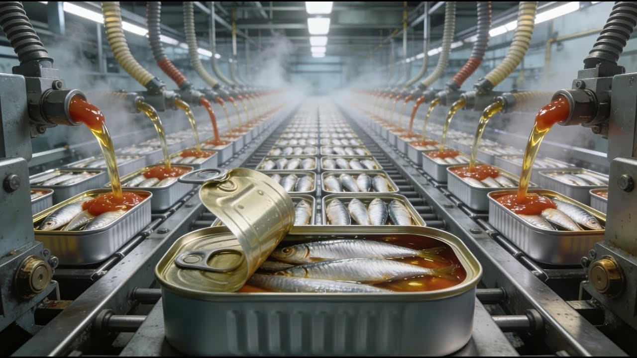 In der Fabrik: Der Weg der Sardine bis zur Dose