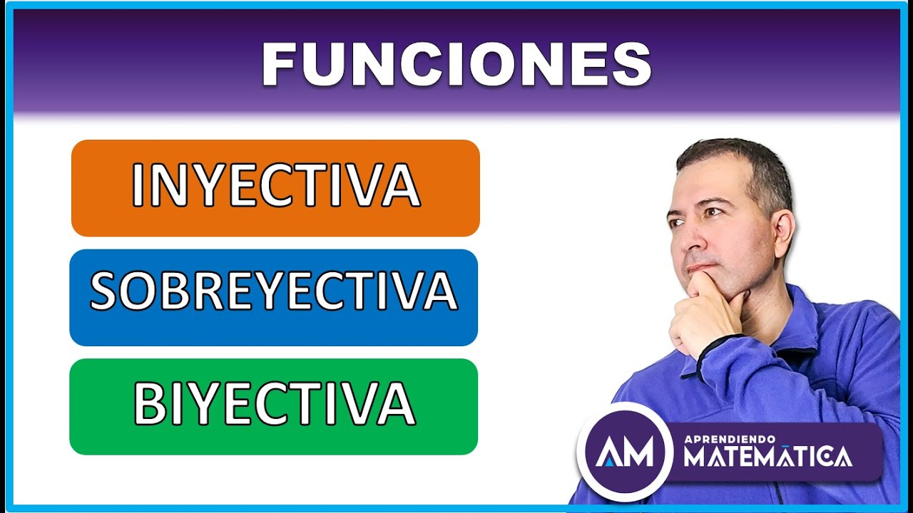 Función INYECTIVA, SOBREYECTIVA y BIYECTIVA 📌 | Fácil y rápido 😊