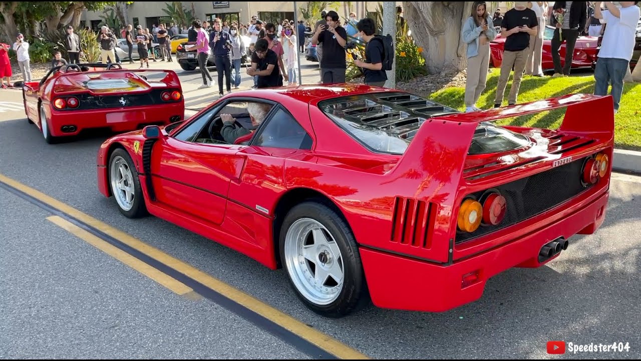 Ferrari F40 & F50 CRASHES Supercar Show!