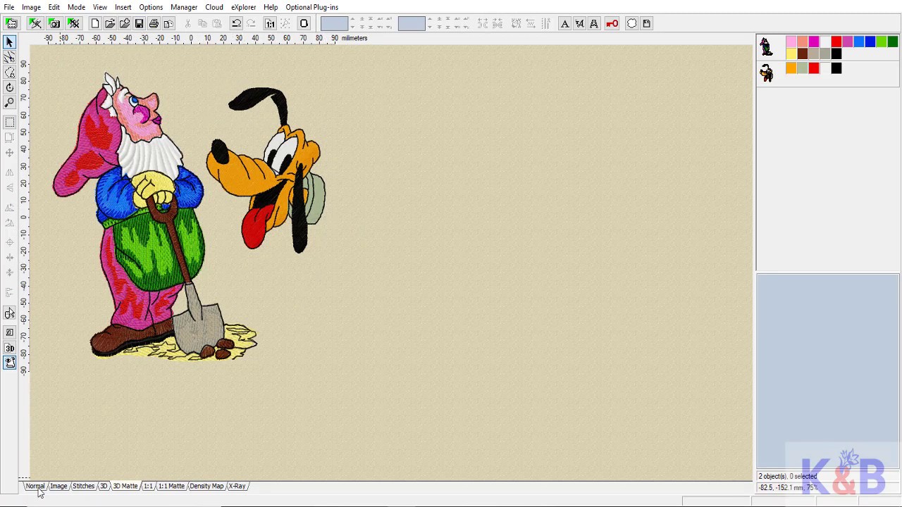Embird   Importando Design no editor para montagens