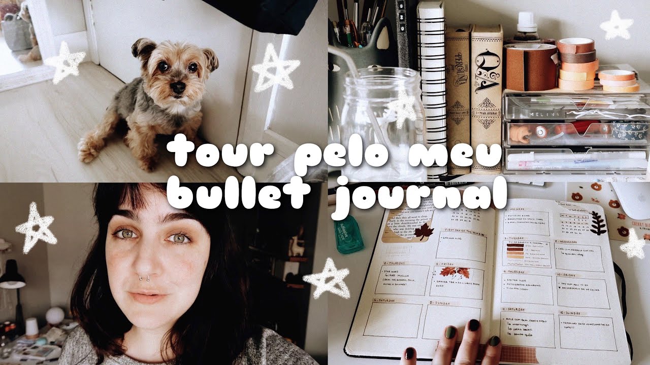 vlog: tour pelo bullet journal, chuva e arrumando a minha mesa