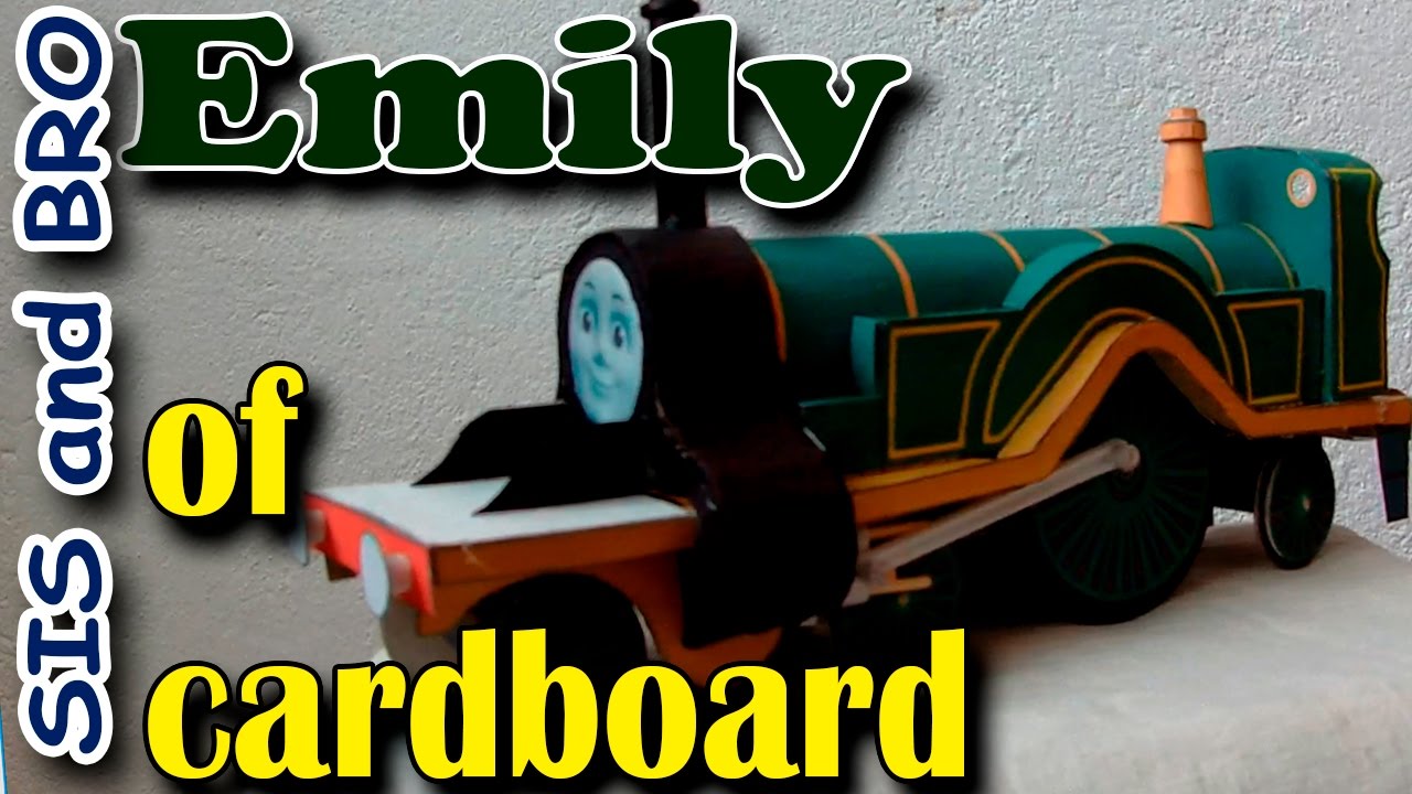 Emily train of cardboard | Get a free gift | Cardboard Models Trains Thomas and Friends