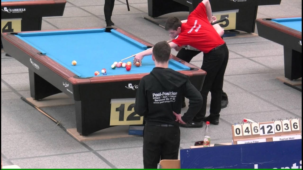 Joshua Filler vs. Raphael Wahl DJM 2013 Pool-Billard 14.1 endlos m-U17