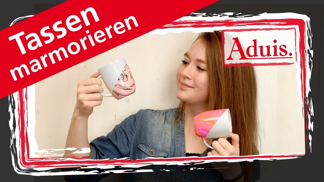 Tassen / Porzellan marmorieren
