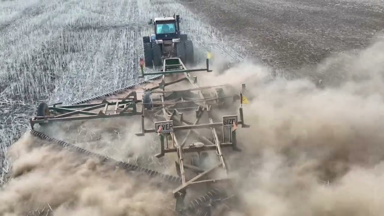 Canola stubble management with a Kelly disc/chain