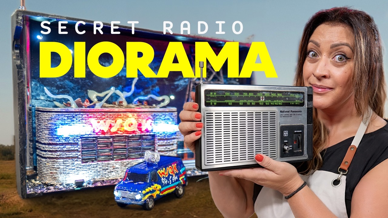 I built a Stranger Things Diorama INSIDE an old Radio - HIDEORAMA!