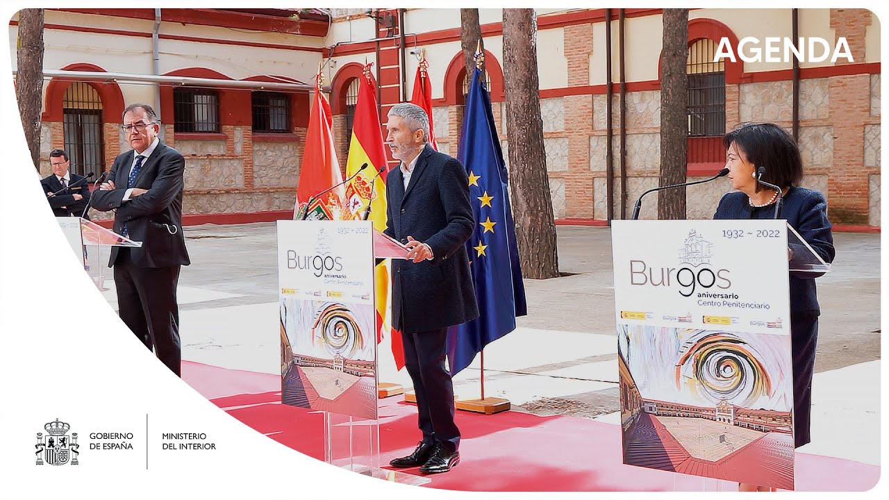 Grande-Marlaska visita el Centro Penitenciario de Burgos y presenta un estudio sobre reincidencia