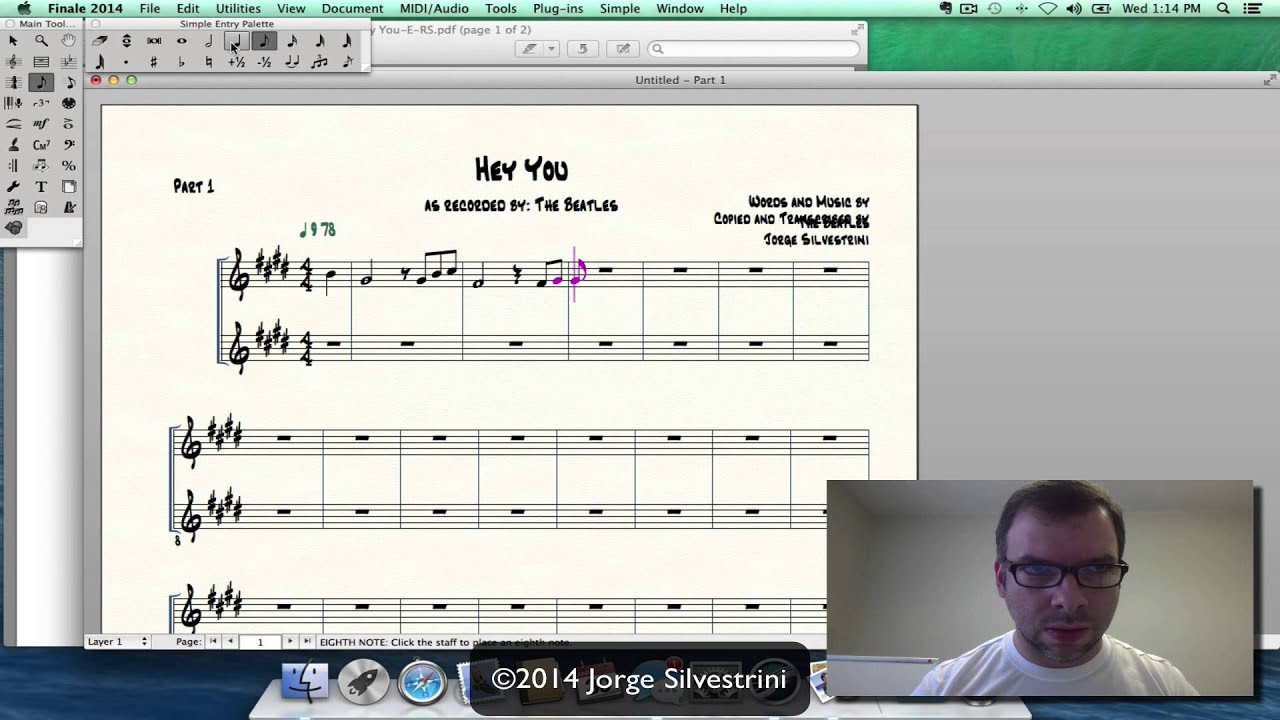 Finale 2014: Cómo Crear Tu Partitura - En Español (Parte 1) | Jorge Silvestrini