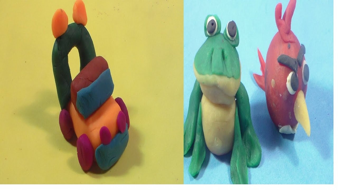 cars play doh angry birds spongebob mickey mouse surprise eggs peppa pig disney duck