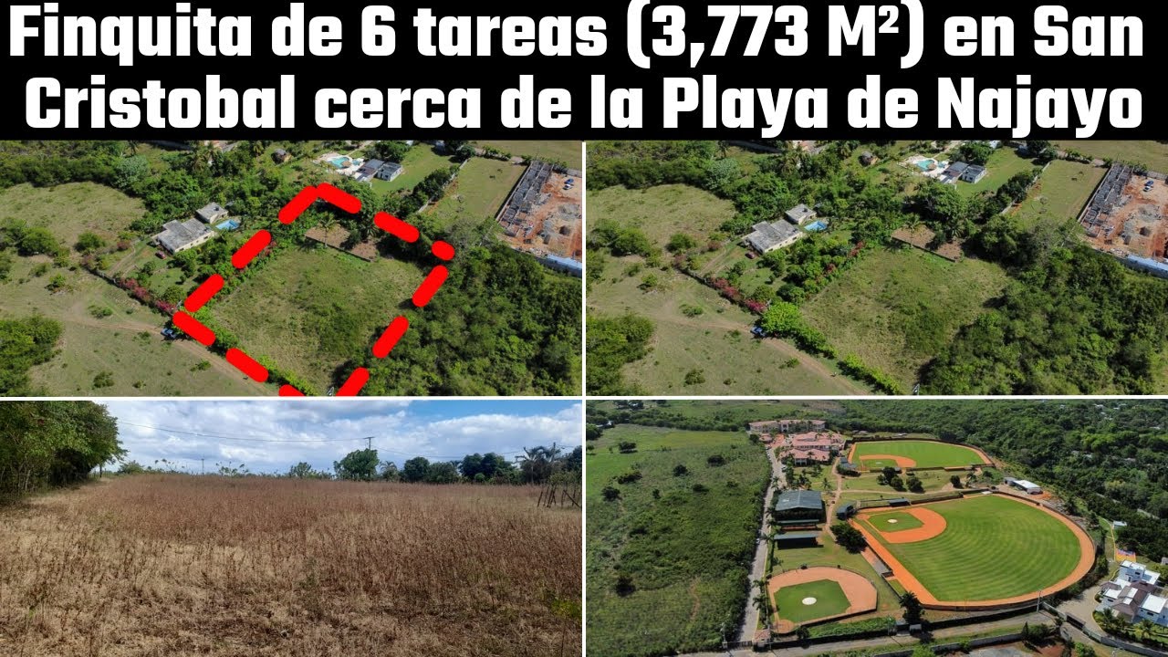 Finquita de 6 tareas en San Cristobal cerca de la Playa de Najayo (a 5 Minutos)