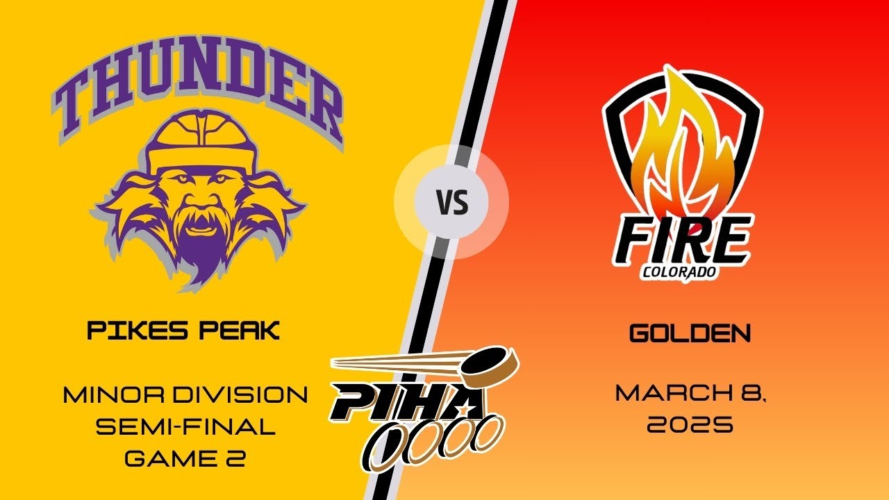 2025 PIHA PLAYOFFS: Thunder vs. Fire Game 2 (Minor Division)
