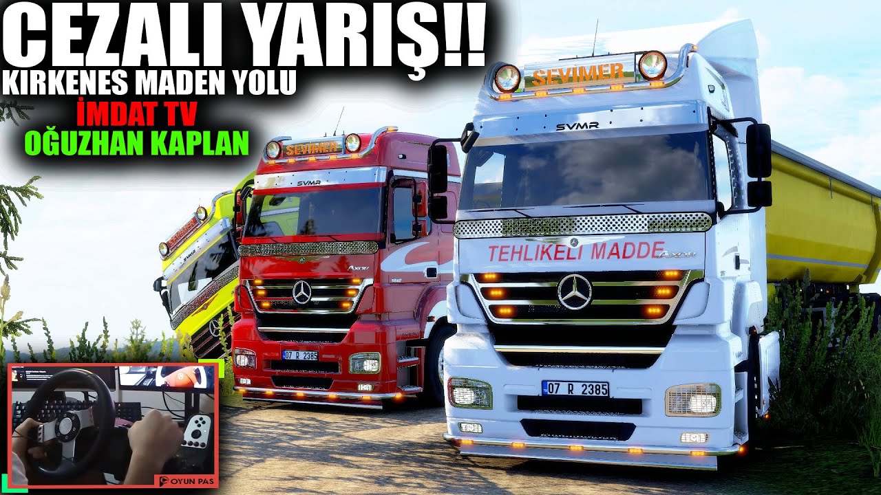 CEZALI YARIŞ !! @imdatTV-@oguzhankaplan| KIRKENES MADEN YOLU | ETS 2 - G27