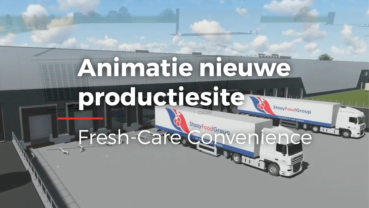 Animatie nieuwe productiesite Fresh-Care Convenience