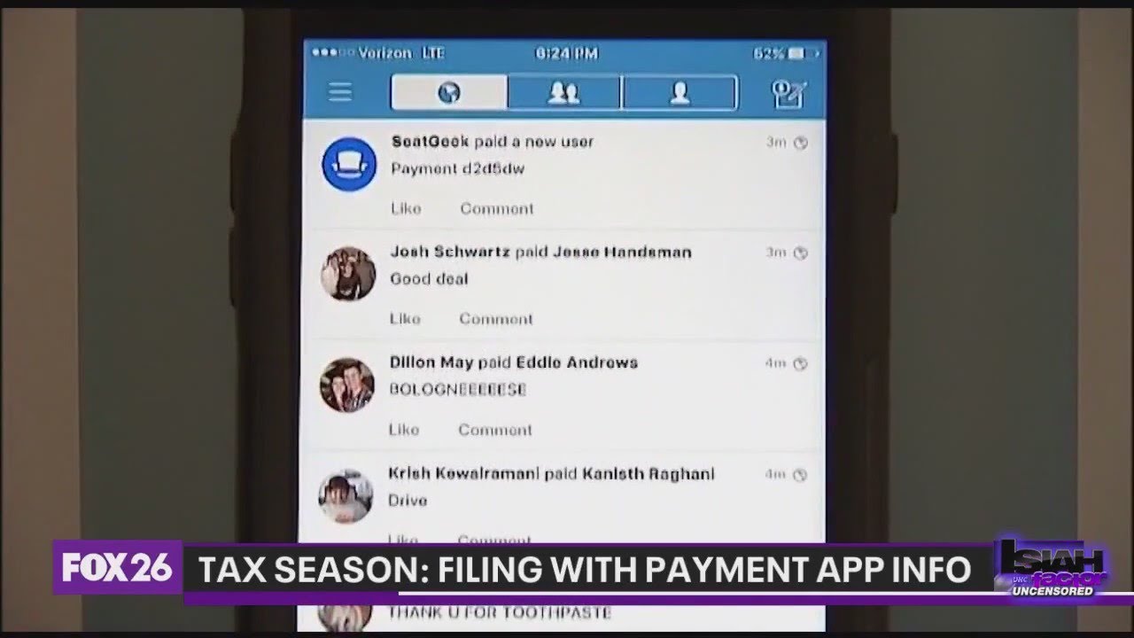Advice for filing taxes with payment app information