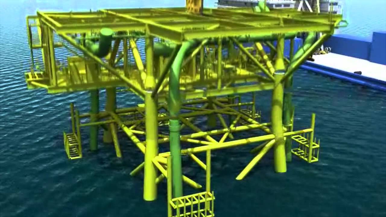Oil Pipeline & Platform - Virtual Construction