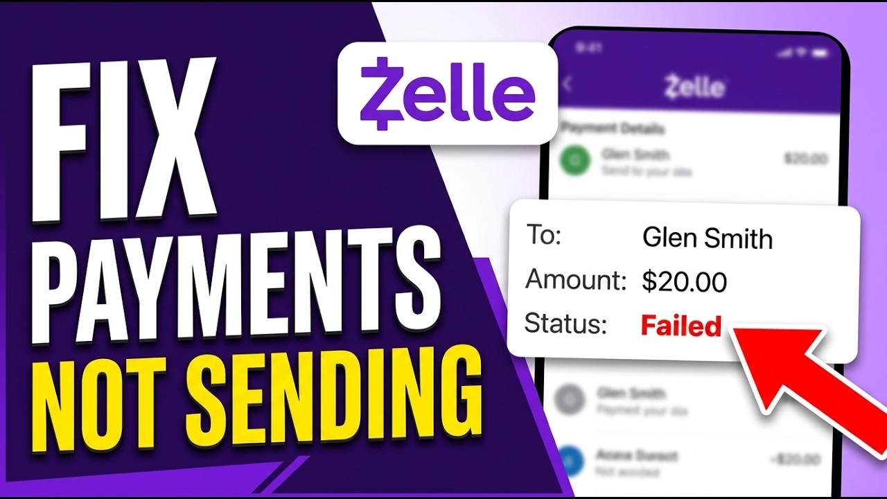 HOW TO FIX ZELLE PAYMENTS NOT SENDING OR RECEIVING 2026 (QUICKLY)