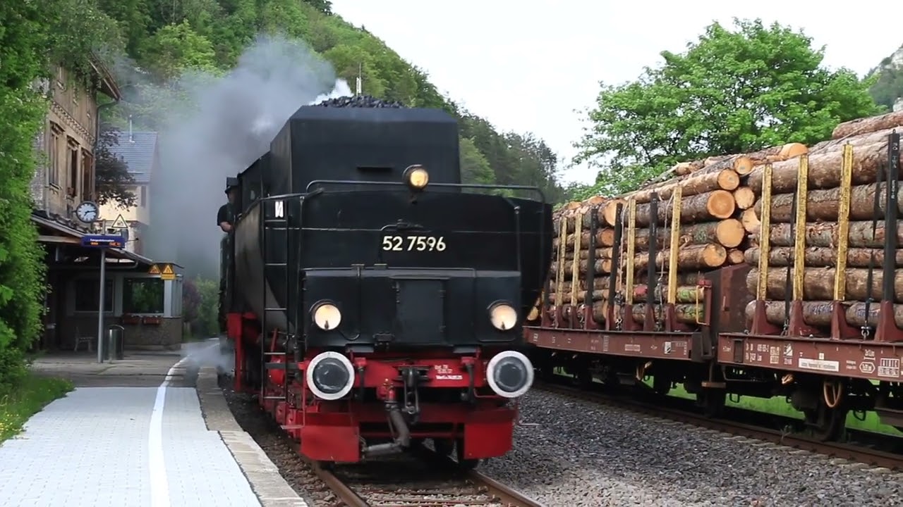 Eisenbahnromantik am Bahnhof Hausen im Tal am Pfingstmontag 2024