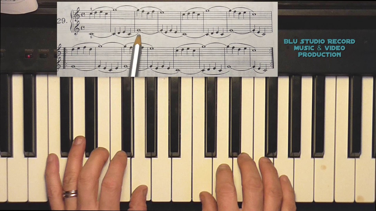 [38] Lezioni di pianoforte - School of piano - Le legature - Beyer esercizio 29 pagina 29