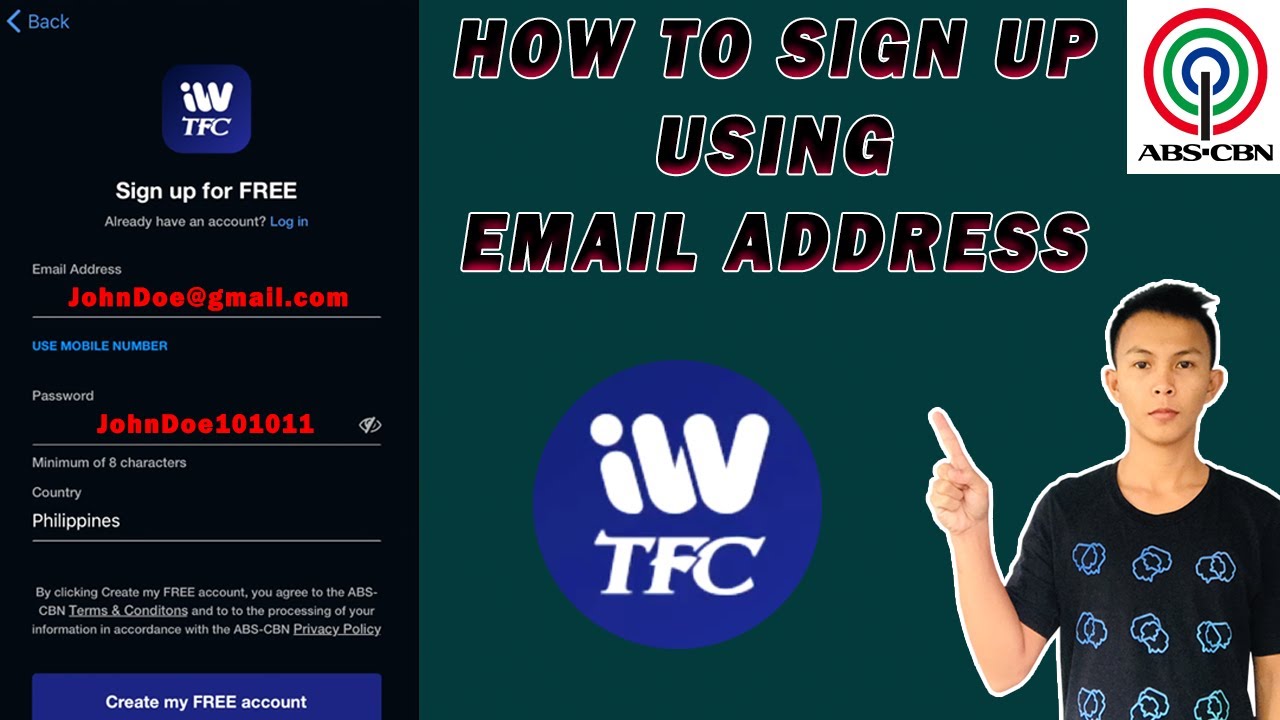 HOW TO SIGN IN IN IWANT TFC APP | PAANO MAG SIGN UP SA IWANT TFC APP USING EMAIL
