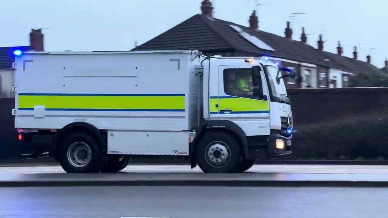 Explosive Ordnance Disposal  X2 Mercedes Atego Bomb Disposal Units Driver Training