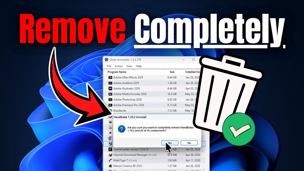 Geek Uninstaller &bull; How To Fully Uninstall Programs & Apps on Windows 11 PC & Laptop
