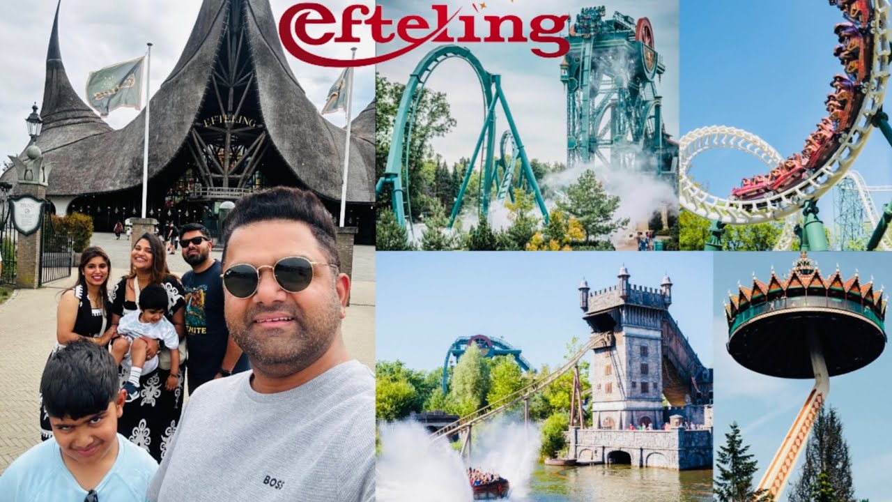 EFTELING IN NETHERLANDS 🇳🇱 | ROLLER COASTERS | WATER SLIDES | THEME PARK IN HOLLAND @IndianPaddy 