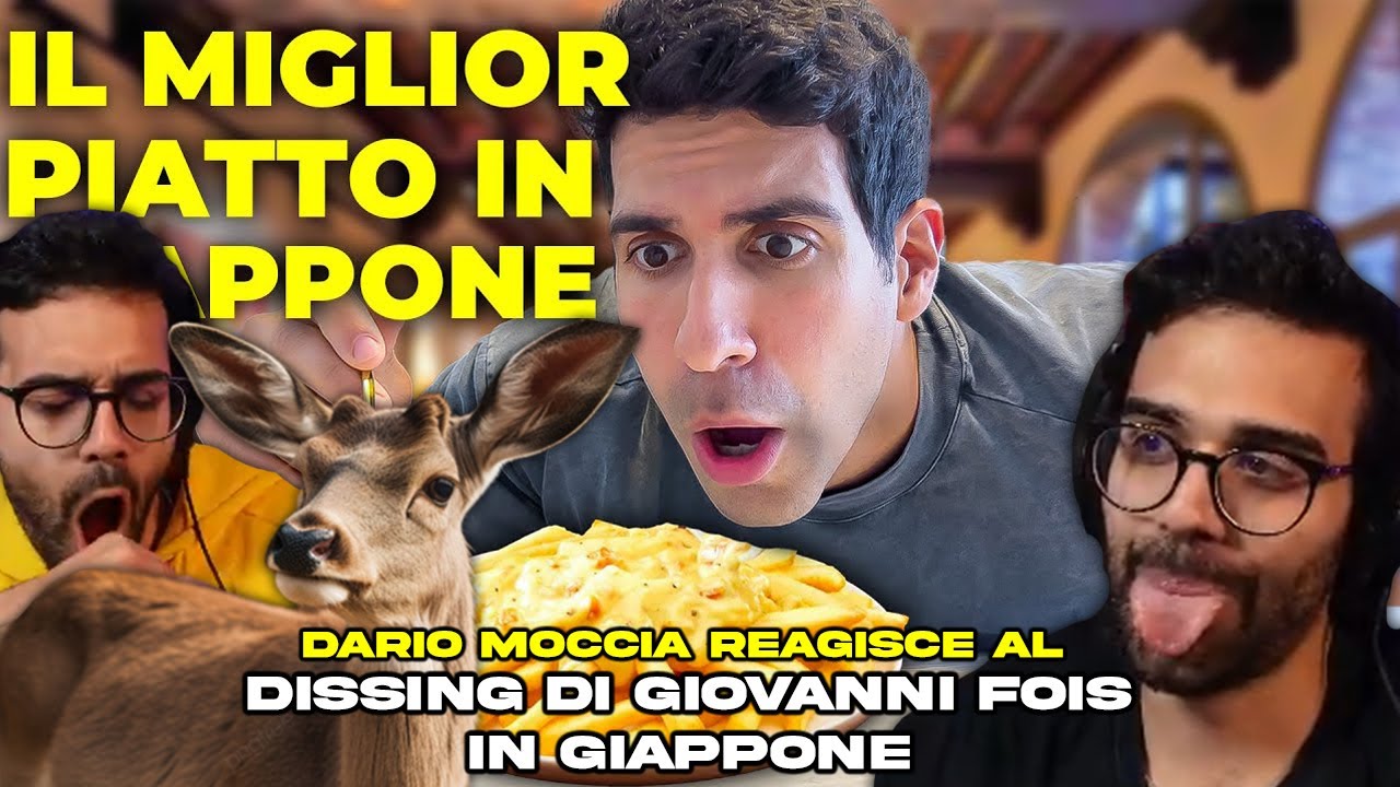 DARIO MOCCIA REAGISCE al DISSING di FOIS in GIAPPONE tra CIBI e PARCHI DIVERTIMENTO