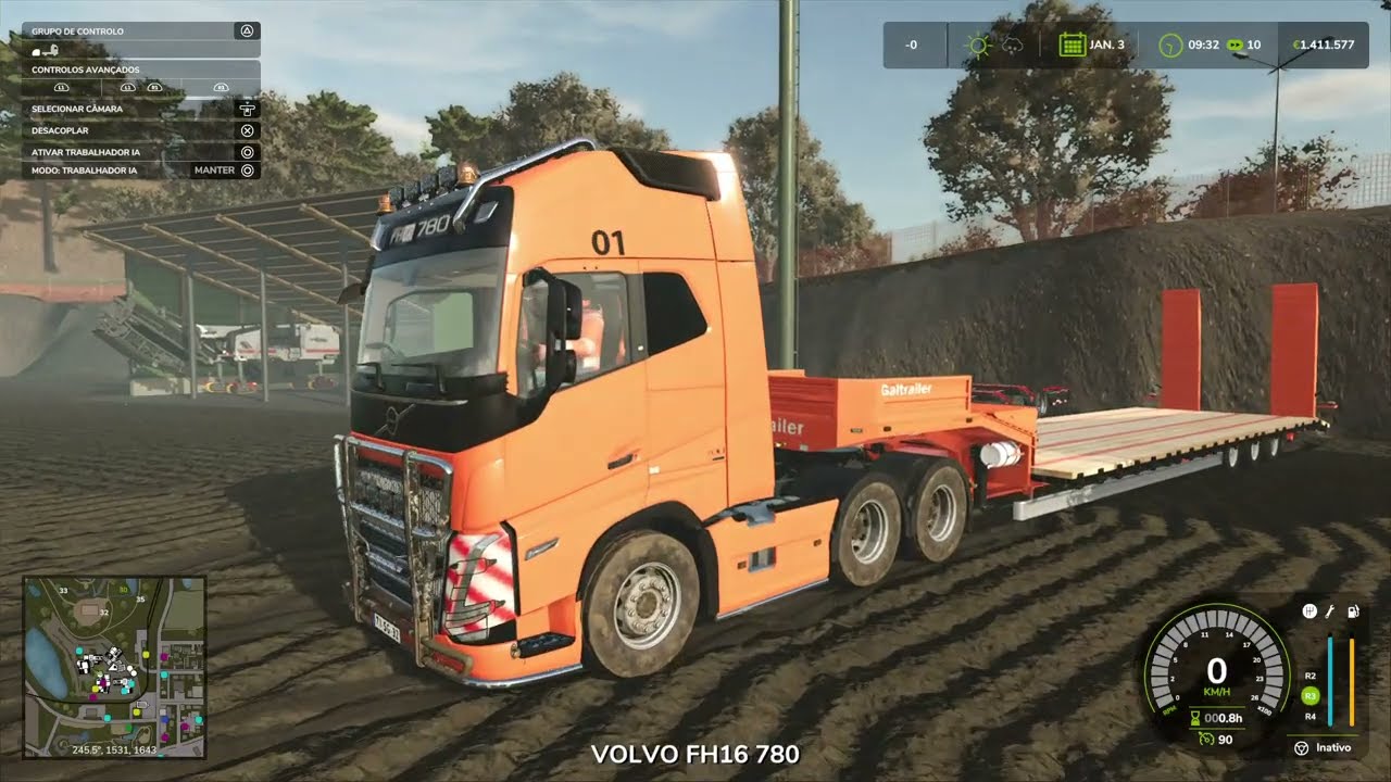 Farming Simulator 25 I transported the Caterpillar excavator from the mine to my construction site!